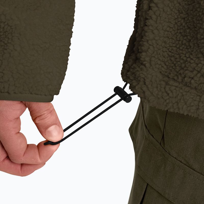 Bluza polarowa męska Jack Wolfskin Stone Lite obsidian moss 6