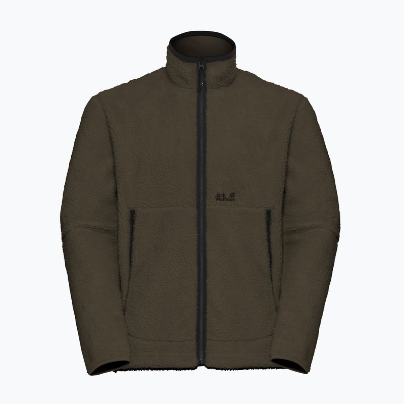 Bluza polarowa męska Jack Wolfskin Stone Lite obsidian moss 7