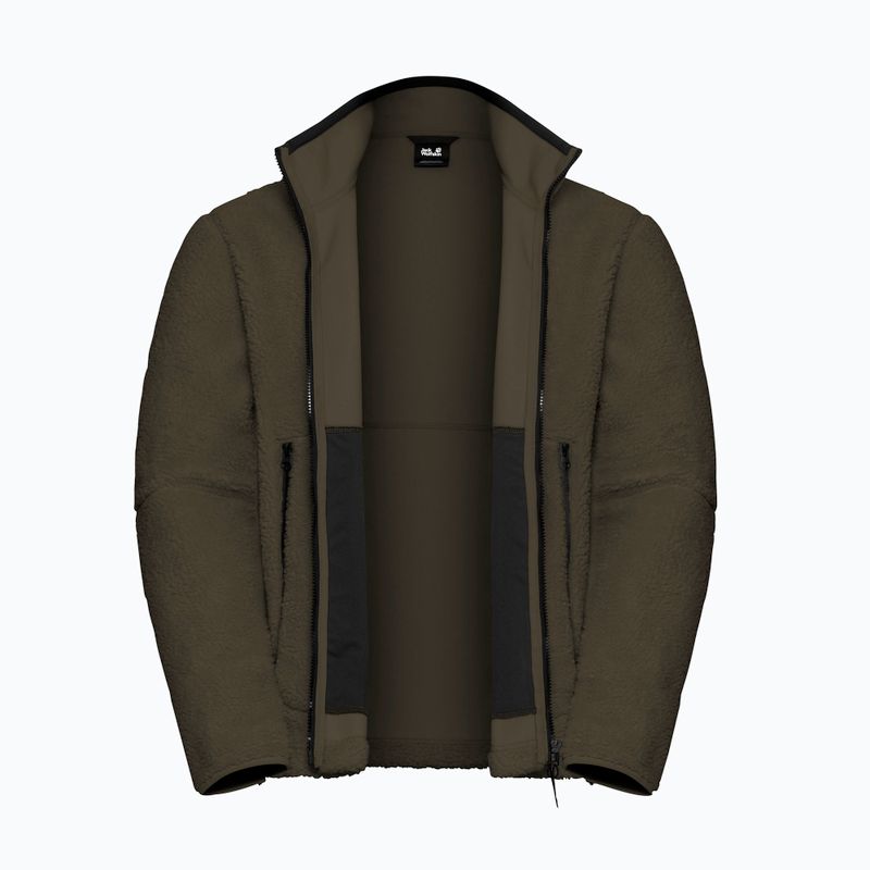 Bluza polarowa męska Jack Wolfskin Stone Lite obsidian moss 9