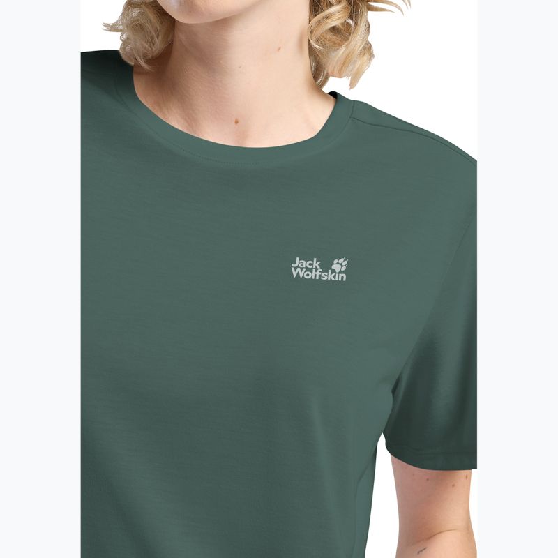 Koszulka trekkingowa damska Jack Wolfskin Vonnan sago palm 4