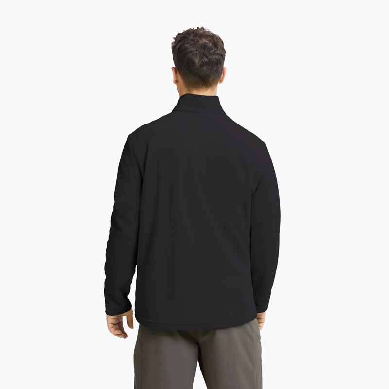 Bluza polarowa męska Jack Wolfskin Taunus 100 Half Zip black 3