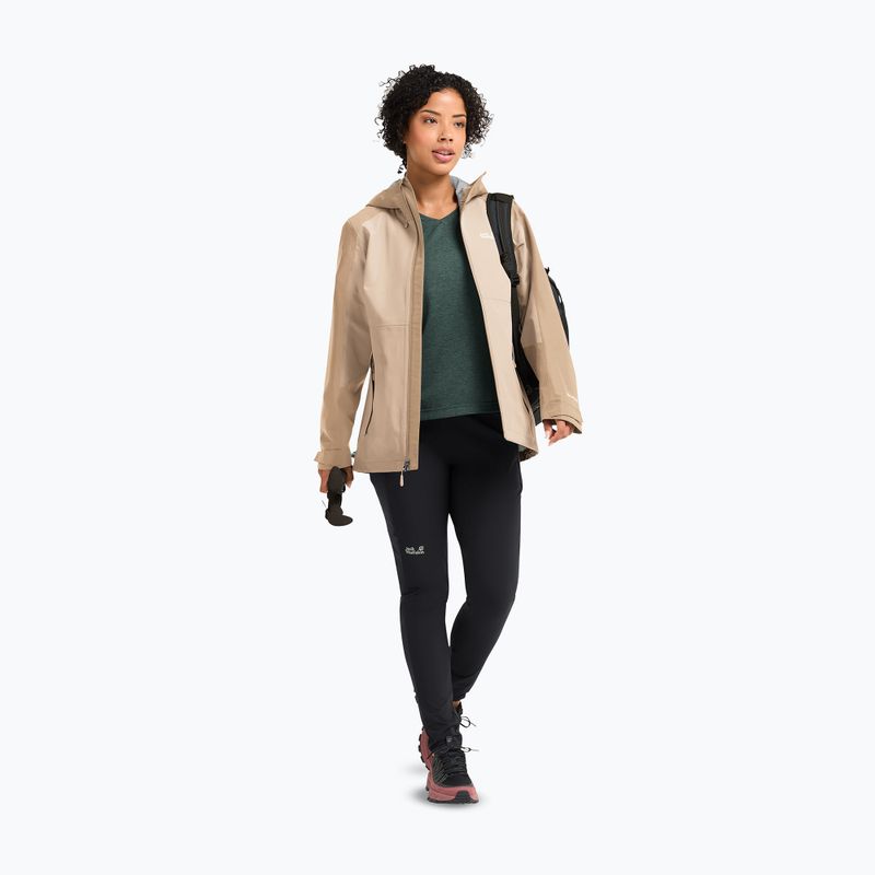 Kurtka przeciwdeszczowa damska Jack Wolfskin Wildbound 2L oyster 2
