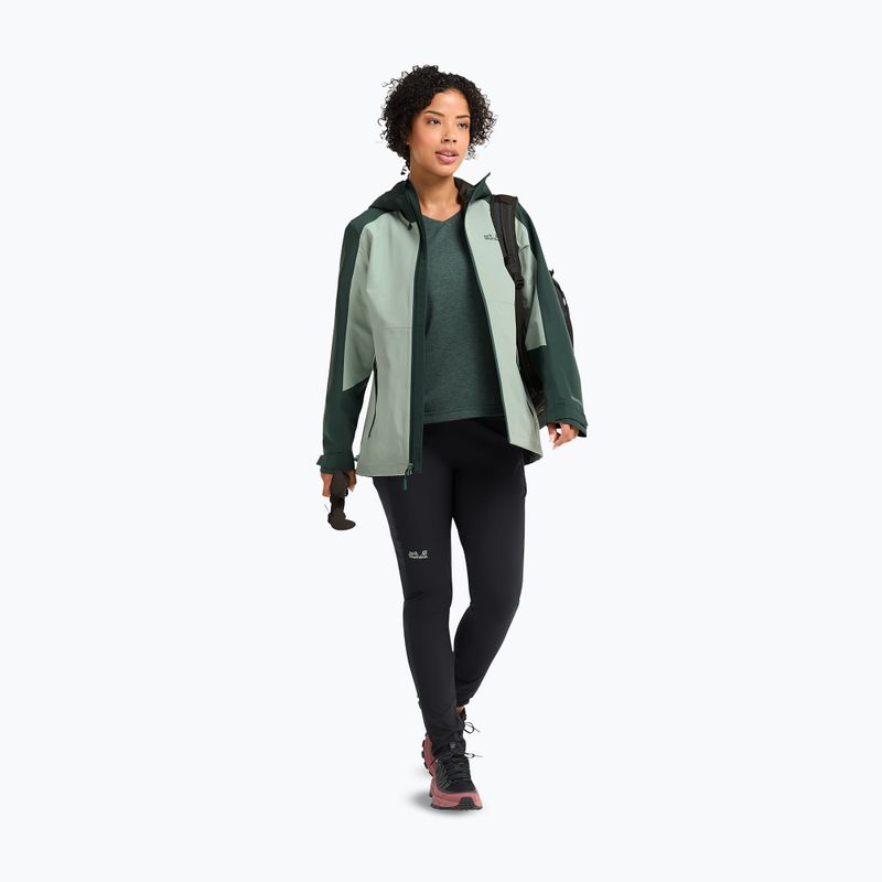 Kurtka przeciwdeszczowa damska Jack Wolfskin Wildbound 2L green zinnia 2