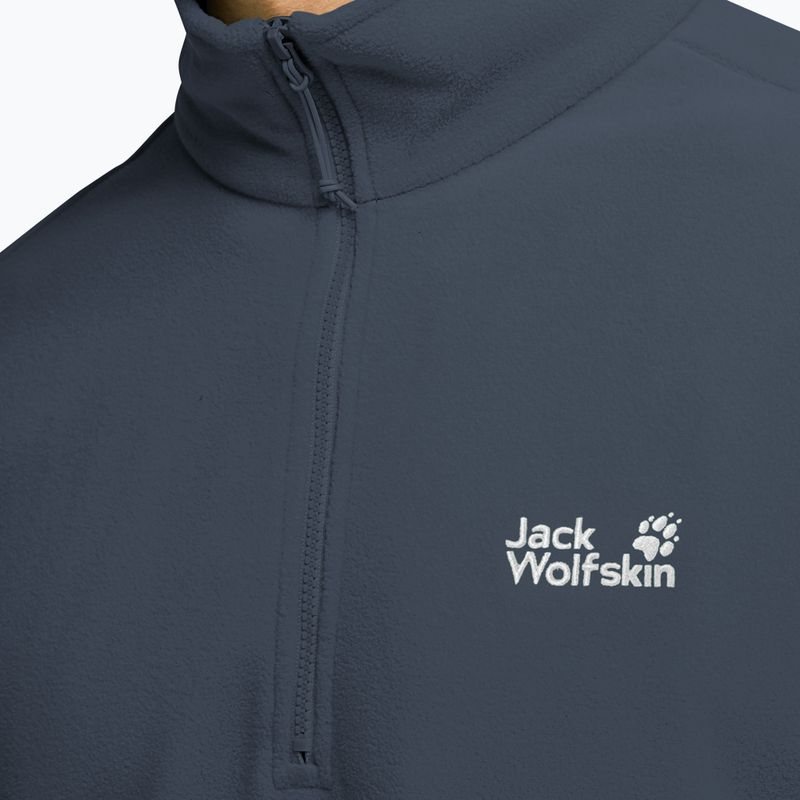 Bluza polarowa męska Jack Wolfskin Taunus 100 Half Zip midnight sky 4
