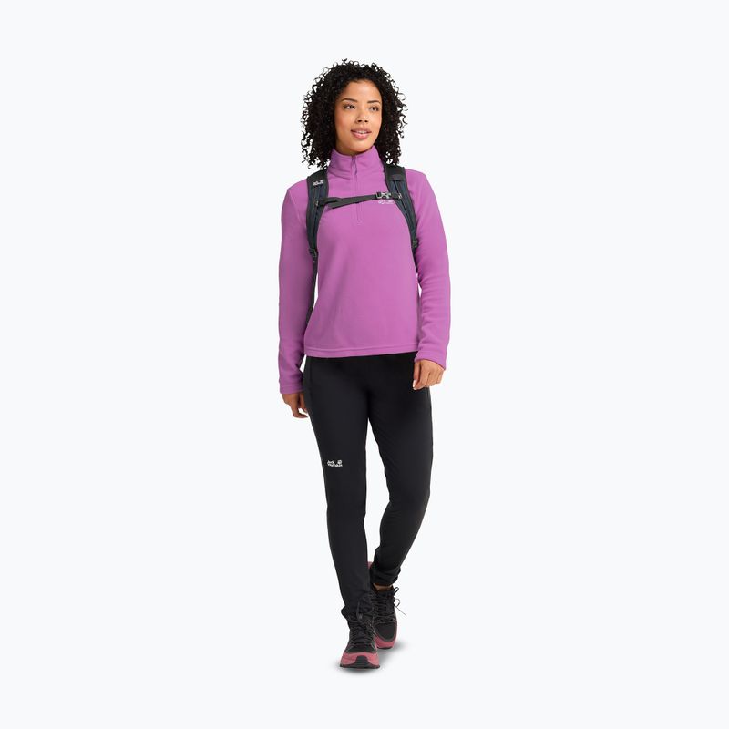 Bluza polarowa damska Jack Wolfskin Taunus 100 Half Zip foxglove 2