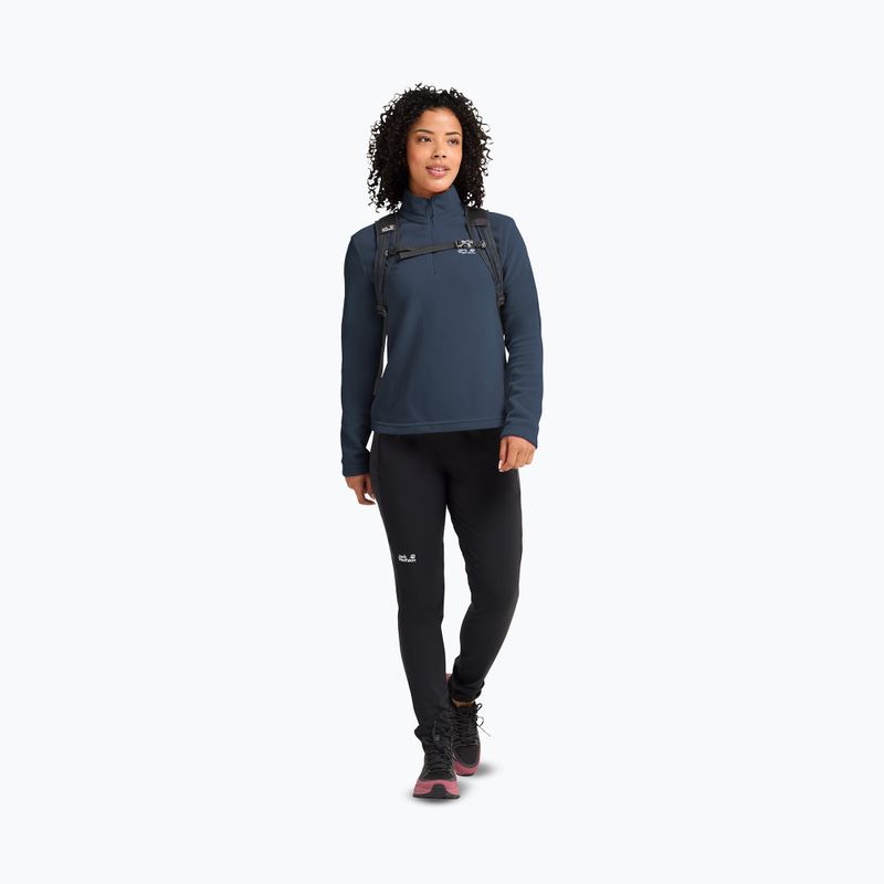 Bluza polarowa damska Jack Wolfskin Taunus 100 Half Zip midnight sky 2