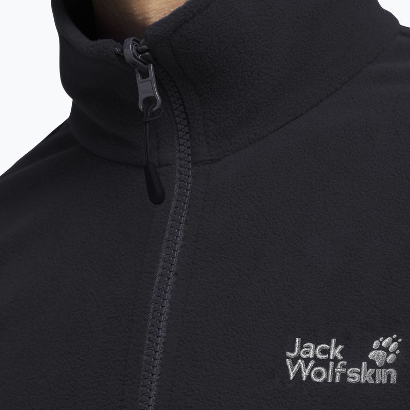 Bluza polarowa męska Jack Wolfskin Taunus 100 Full Zip black 4