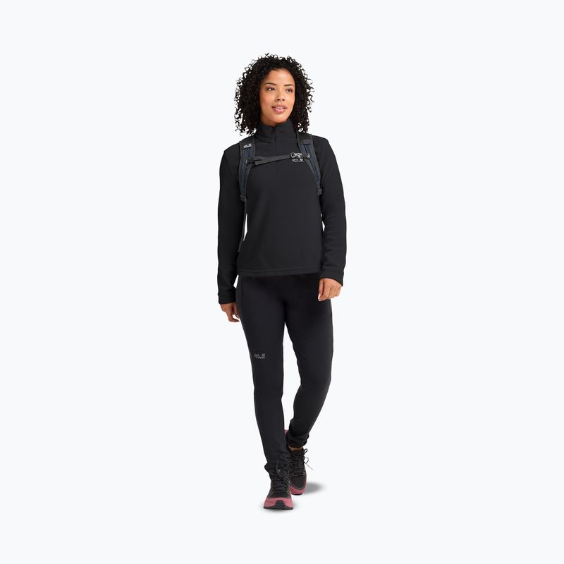 Bluza polarowa damska Jack Wolfskin Taunus 100 Half Zip black 2