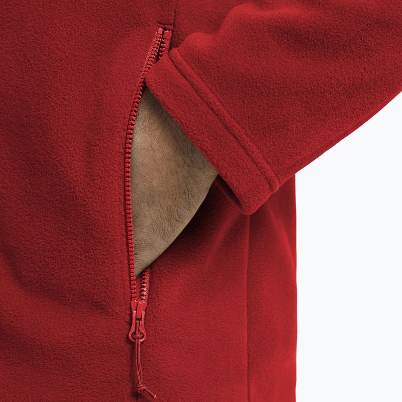 Bluza polarowa męska Jack Wolfskin Taunus 100 Full Zip siren red 5