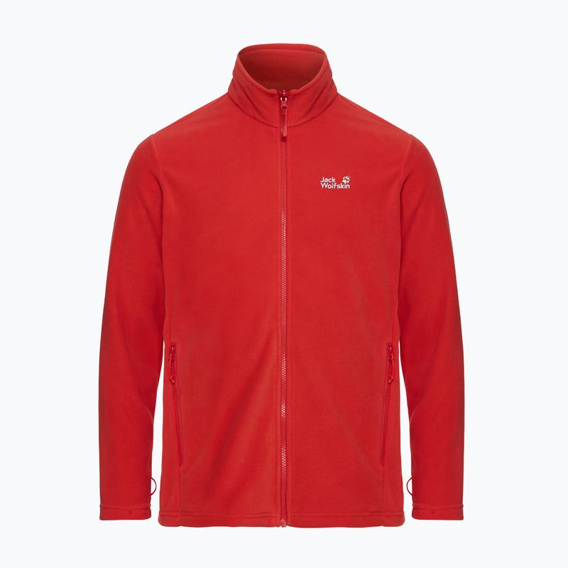 Bluza polarowa męska Jack Wolfskin Taunus 100 Full Zip siren red 7