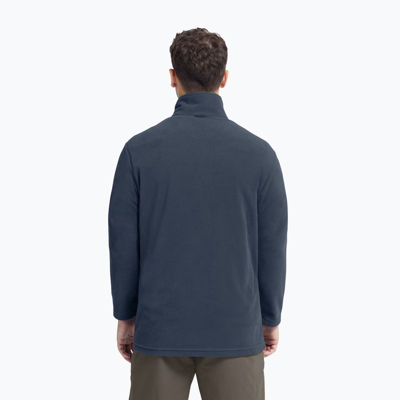 Bluza polarowa męska Jack Wolfskin Taunus 100 Full Zip midnight sky 3