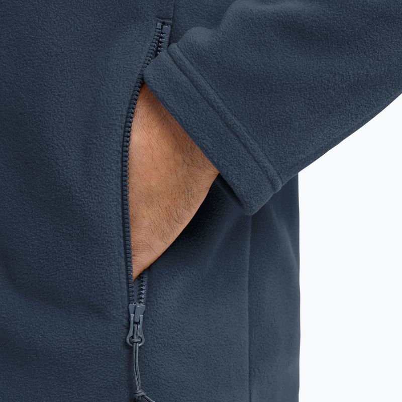 Bluza polarowa męska Jack Wolfskin Taunus 100 Full Zip midnight sky 5