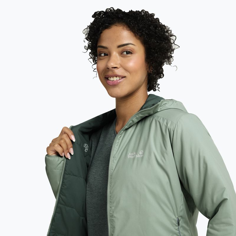 Kurtka ocieplana damska Jack Wolfskin Trail Light Ins 2IN1 green zinnia 4