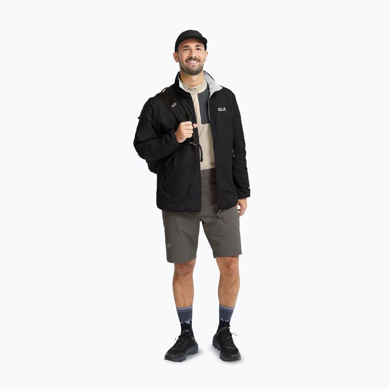 Kurtka ocieplana męska Jack Wolfskin Trail Light Ins 2IN1 black 2
