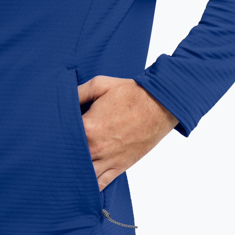 Bluza trekkingowa męska Jack Wolfskin Litestride Full Zip blue orchid 5