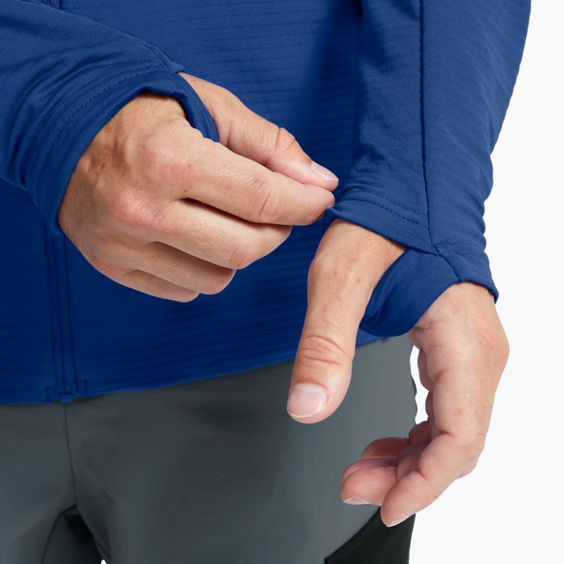 Bluza trekkingowa męska Jack Wolfskin Litestride Full Zip blue orchid 6