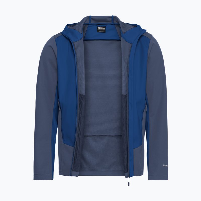 Kurtka softshell męska Jack Wolfskin Skyvail blue orchid 8