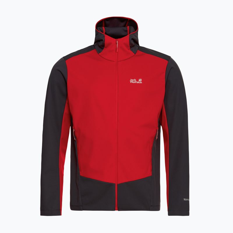 Kurtka softshell męska Jack Wolfskin Skyvail siren red 7