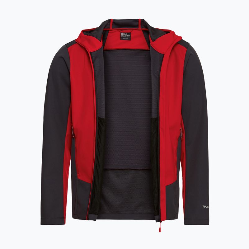 Kurtka softshell męska Jack Wolfskin Skyvail siren red 9