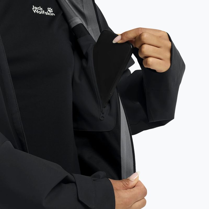 Kurtka przeciwdeszczowa damska Jack Wolfskin Rockpaw 3L phantom 6