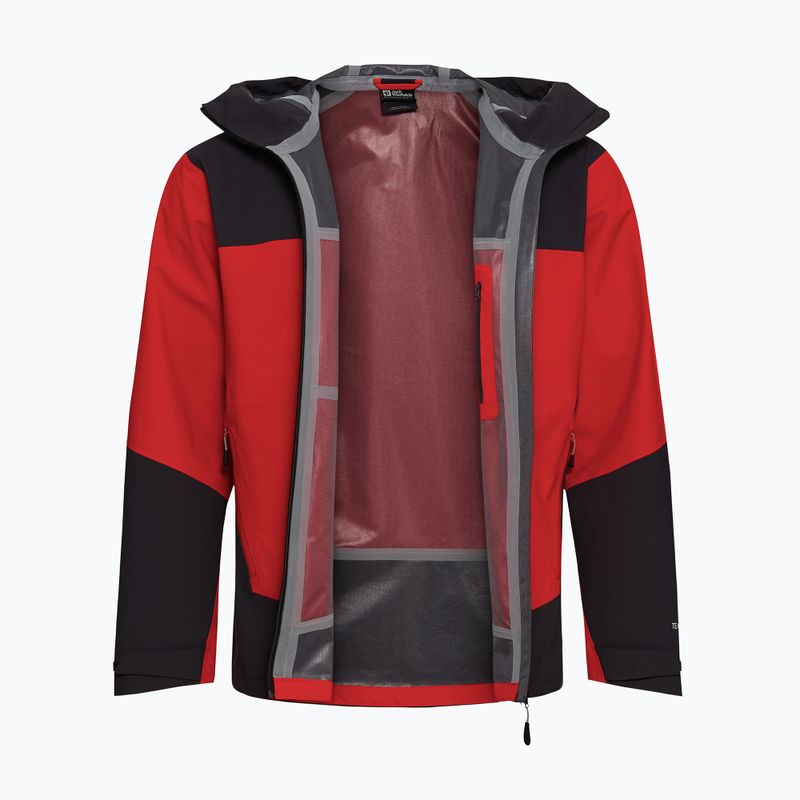 Kurtka przeciwdeszczowa męska Jack Wolfskin Rockpaw 3L siren red 9