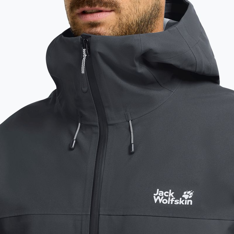 Kurtka przeciwdeszczowa męska Jack Wolfskin Rockpaw 3L phantom 4