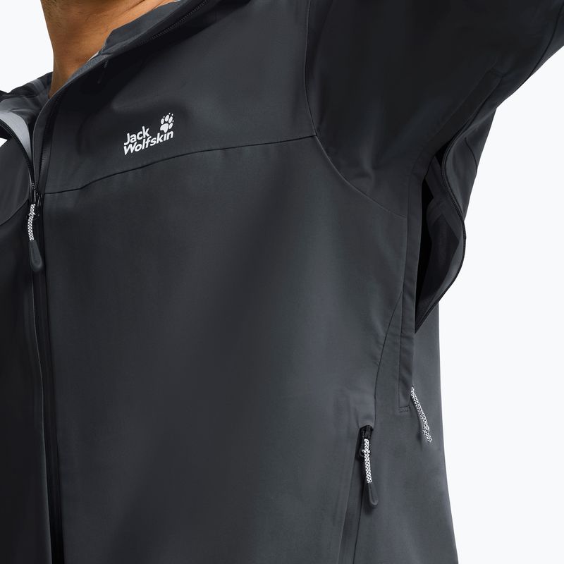 Kurtka przeciwdeszczowa męska Jack Wolfskin Rockpaw 3L phantom 5