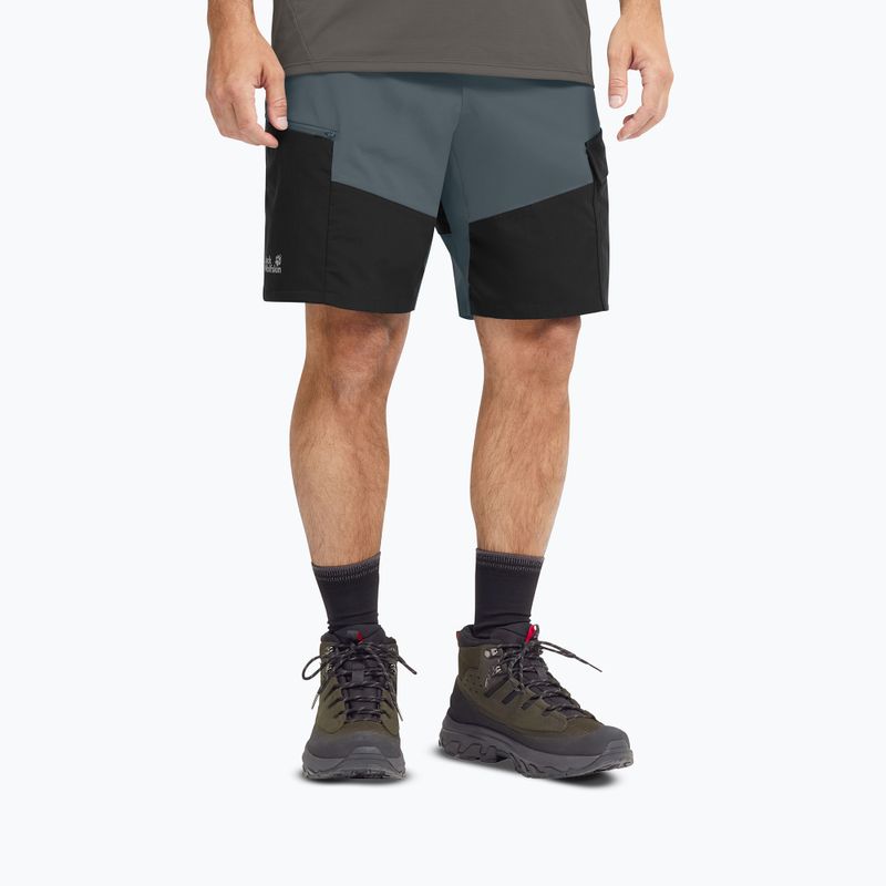 Buty turystyczne męskie Jack Wolfskin Apex Hike Texapore Mid obsidian moss 5