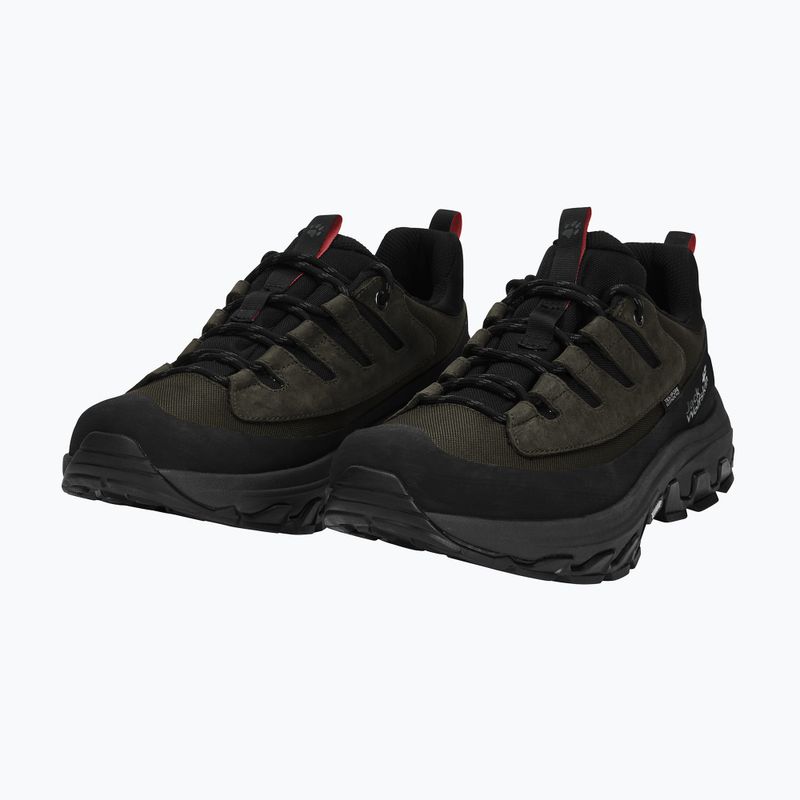 Buty trekkingowe męskie Jack Wolfskin Apex Hike Texapore Low obsidian moss 2