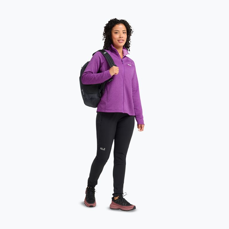 Bluza polarowa damska Jack Wolfskin Anytrail Full Zip freesia 2