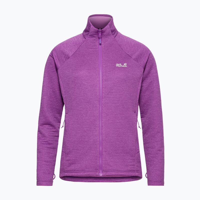 Bluza polarowa damska Jack Wolfskin Anytrail Full Zip freesia 7