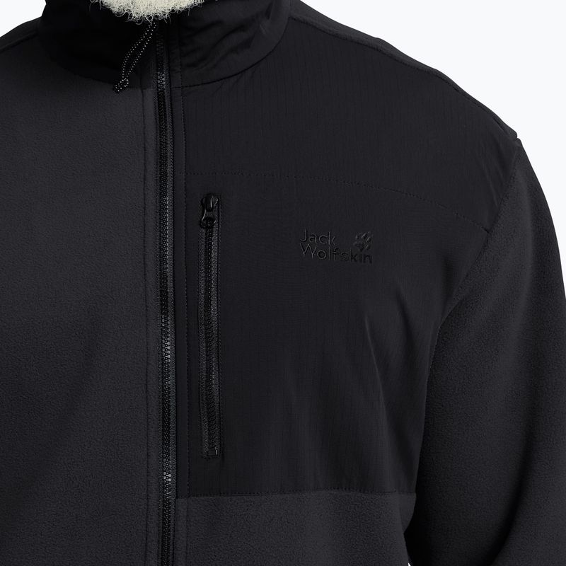 Bluza polarowa męska Jack Wolfskin Sumetro Full Zip black 5