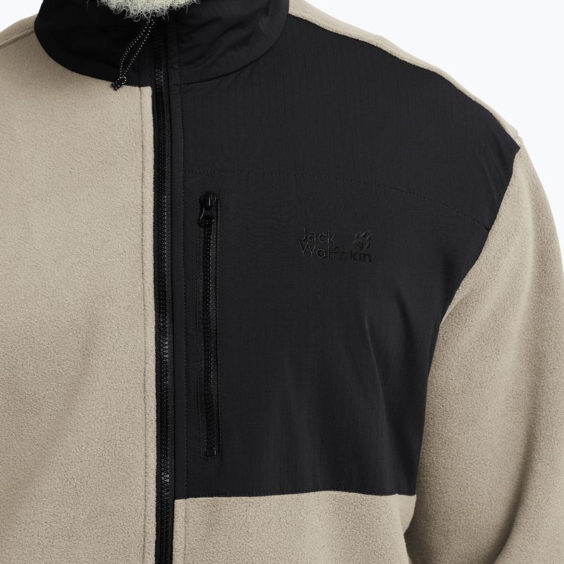 Bluza polarowa męska Jack Wolfskin Sumetro Full Zip oyster 5