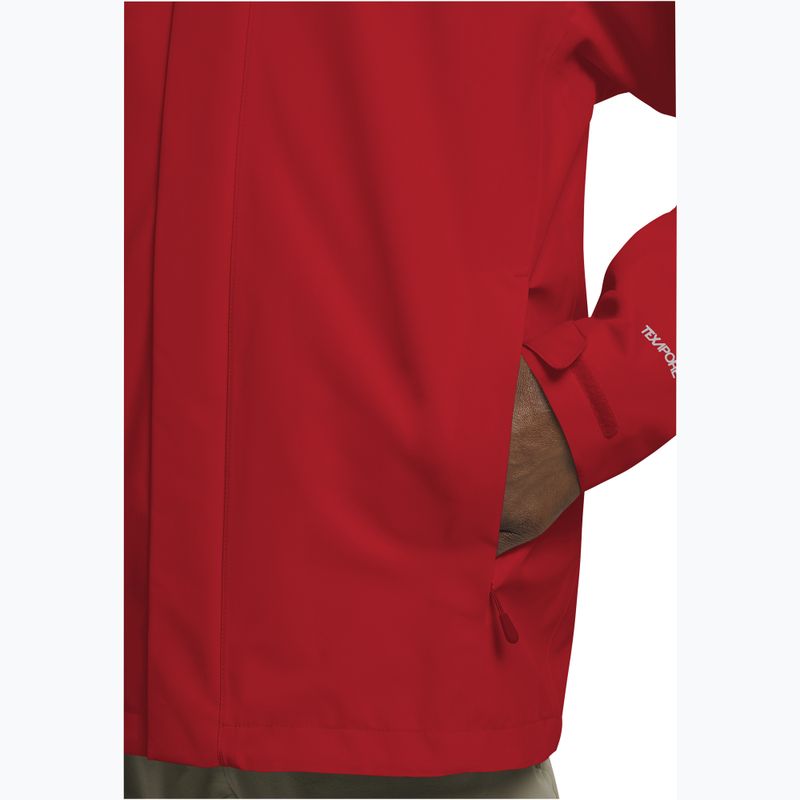 Kurtka przeciwdeszczowa męska Jack Wolfskin Trailtime 2L siren red 6
