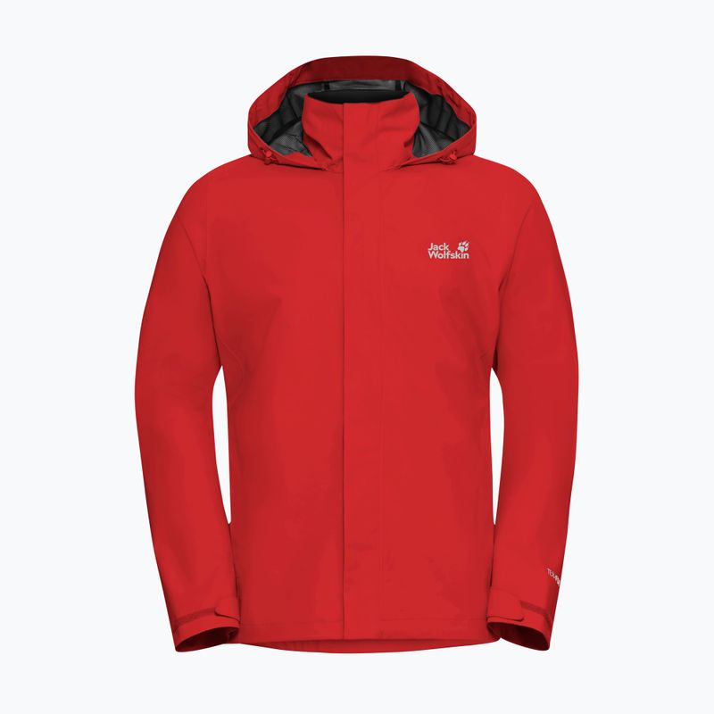 Kurtka przeciwdeszczowa męska Jack Wolfskin Trailtime 2L siren red 7