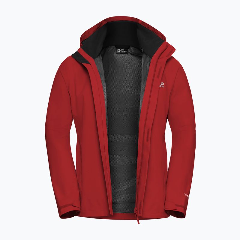Kurtka przeciwdeszczowa męska Jack Wolfskin Trailtime 2L siren red 8