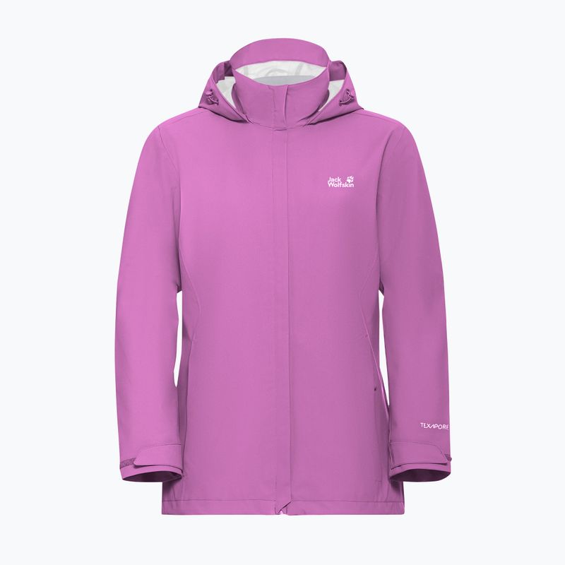 Kurtka przeciwdeszczowa damska Jack Wolfskin Trailtime 2L foxglove 7