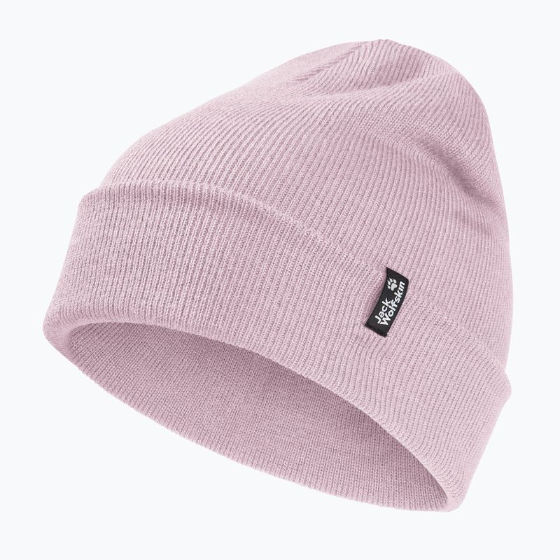 Czapka zimowa Jack Wolfskin Rib dusty blush