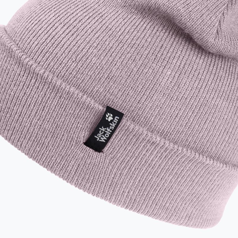 Czapka zimowa Jack Wolfskin Rib dusty blush 3