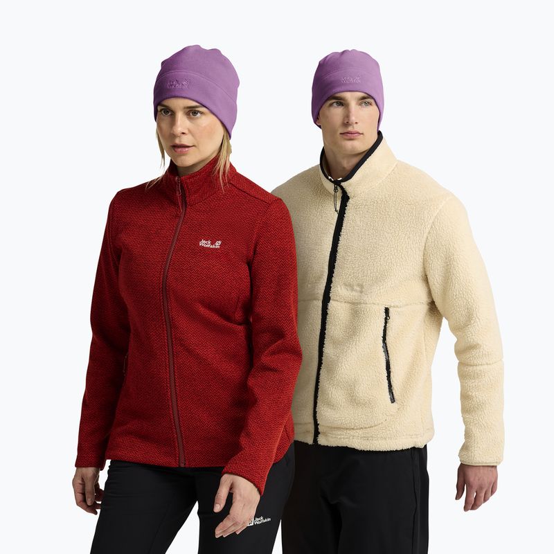 Czapka zimowa Jack Wolfskin Real Stuff Beanie vivid orchid 3