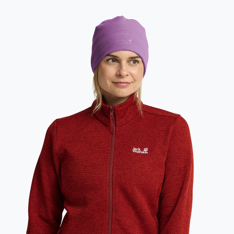 Czapka zimowa Jack Wolfskin Real Stuff Beanie vivid orchid 4