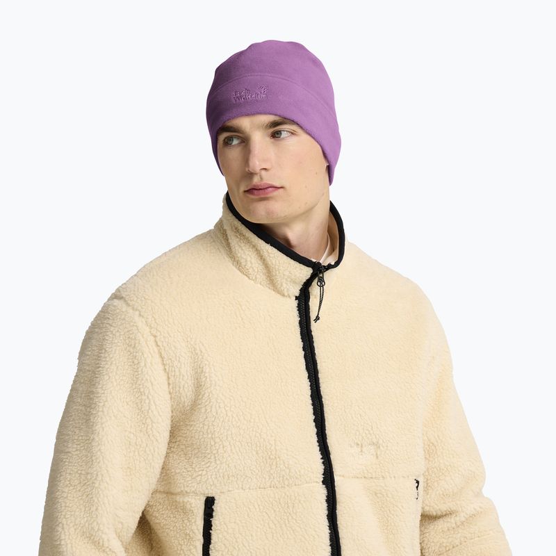 Czapka zimowa Jack Wolfskin Real Stuff Beanie vivid orchid 5