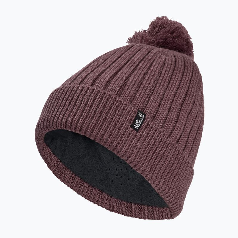 Czapka zimowa Jack Wolfskin Pom Pom Beanie sheer plum