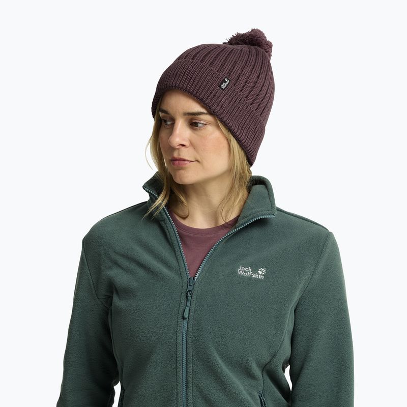 Czapka zimowa Jack Wolfskin Pom Pom Beanie sheer plum 5