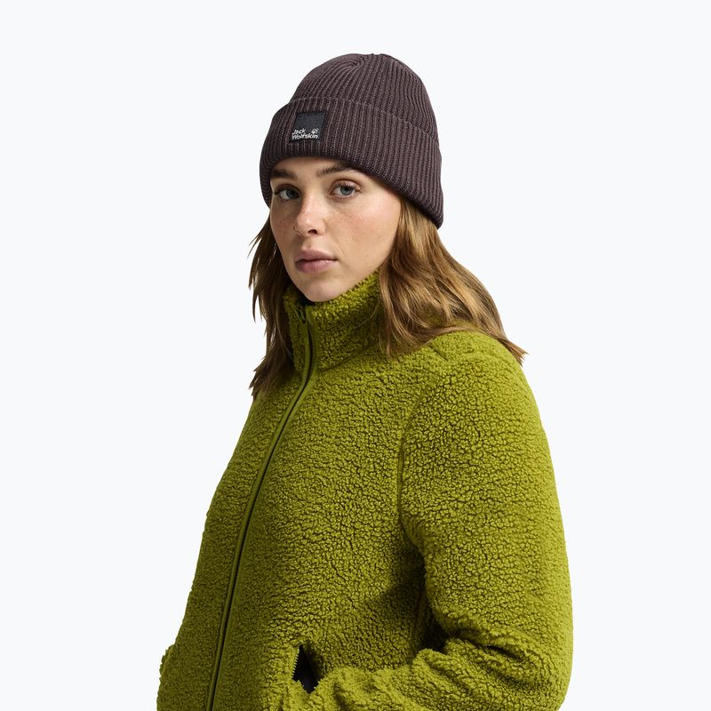 Czapka zimowa Jack Wolfskin Pergamon Beanie sheer plum 5