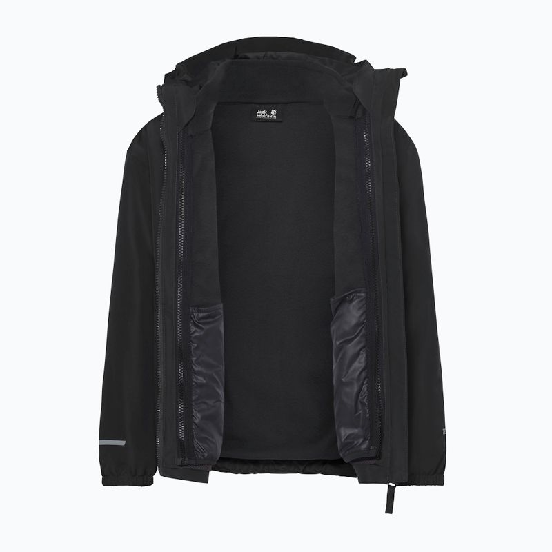 Kurtka 3w1 dziecięca Jack Wolfskin Iceland 3IN1 2026 black 4