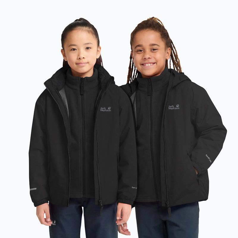 Kurtka 3w1 dziecięca Jack Wolfskin Iceland 3IN1 2026 black 6