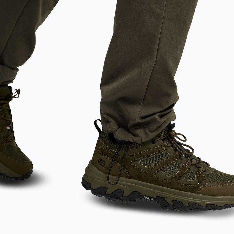Spodnie trekkingowe męskie Jack Wolfskin Activate Flex obsidian moss 6