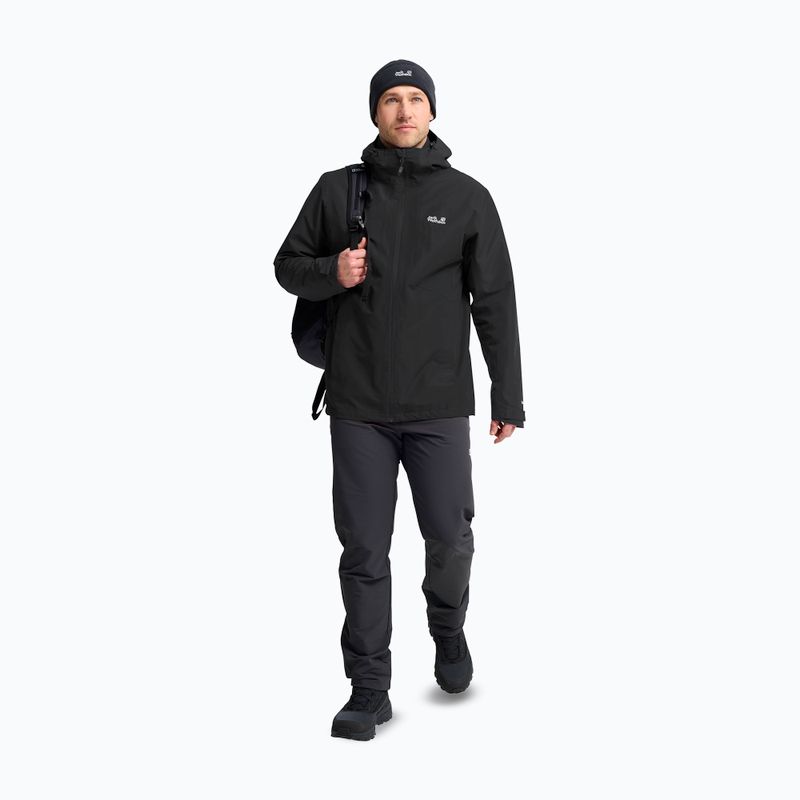 Kurtka 3w1 męska Jack Wolfskin Stonetrail 3In1 black 2