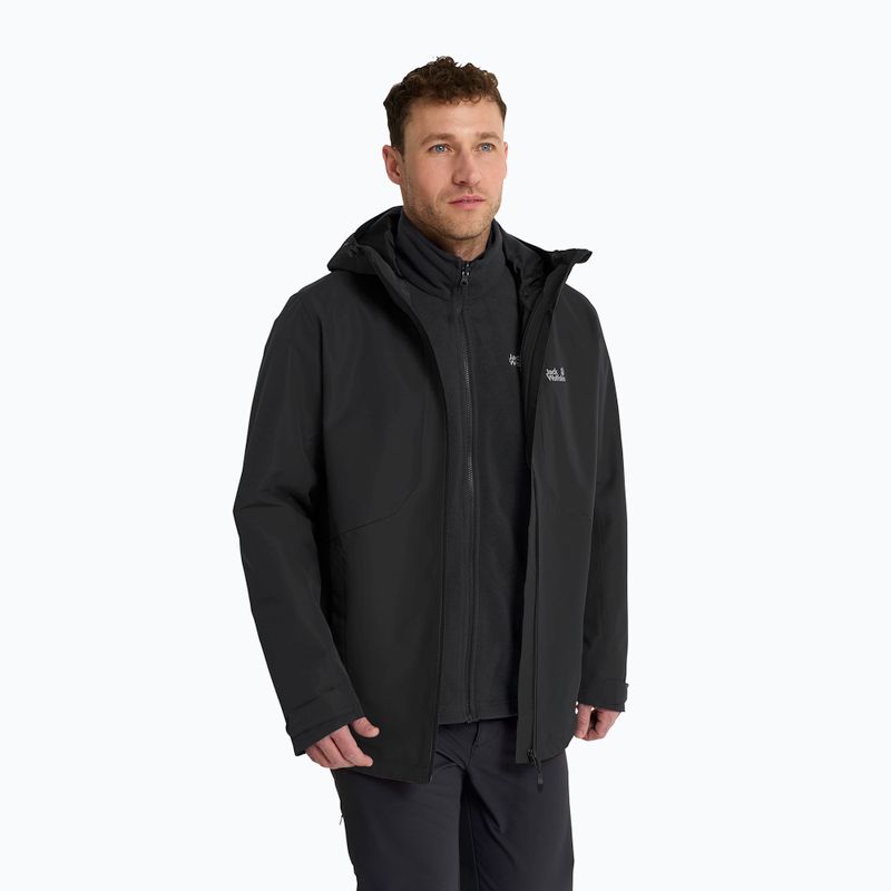 Kurtka 3w1 męska Jack Wolfskin Stonetrail 3In1 black 4